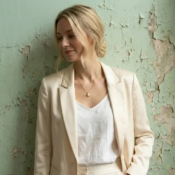 Halskette Joyce Sterling Silber mit Muschel Anhänger